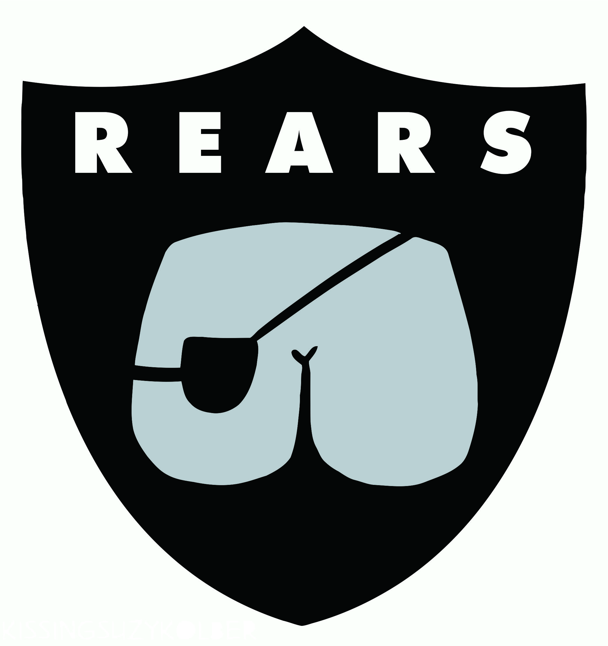 Oakland Raiders Butts Logo iron on transfers